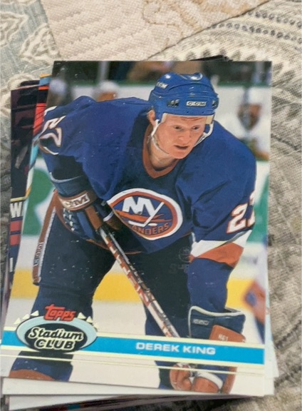 1991-92 Topps Stadium Club #82 Derek King — front