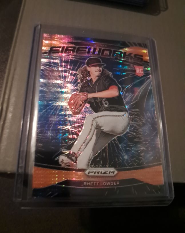 2025 Panini Prizm #12 Rhett Lowder Fireworks — front
