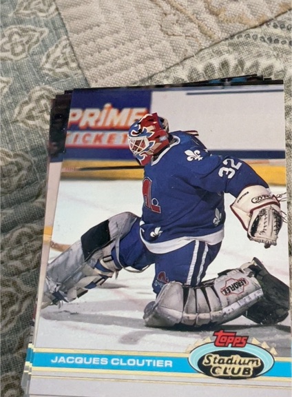 1991-92 Topps Stadium Club #166 Jacques Cloutier — front