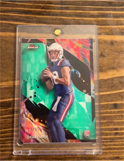2024 Topps Finest #162 Drake Maye — front