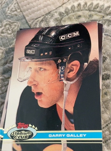 1991-92 Stadium Club #175 Garry Galley Boston Bruins — front