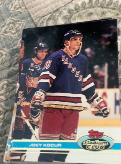 1991-92 Topps Stadium Club #365 Joey Kocur — front