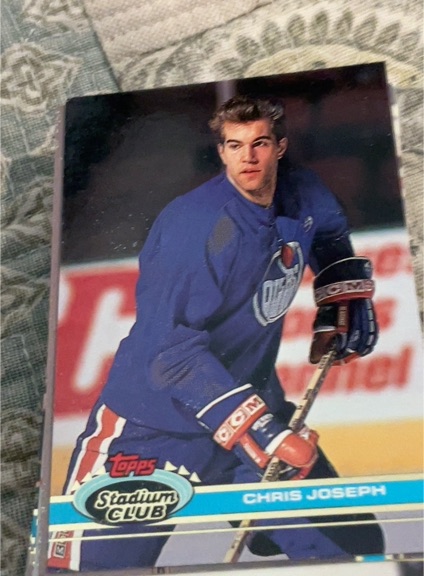 1991-92 Topps Stadium Club #362A Chris Joseph — front