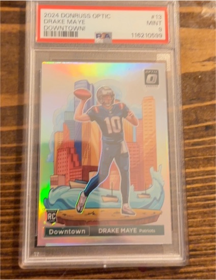 2024 Donruss Optic #13 Drake Maye Downtown — front