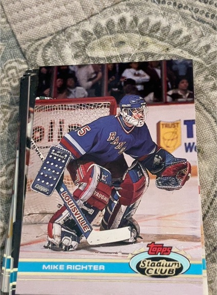 1991-92 Topps Stadium Club #92 Mike Richter — front