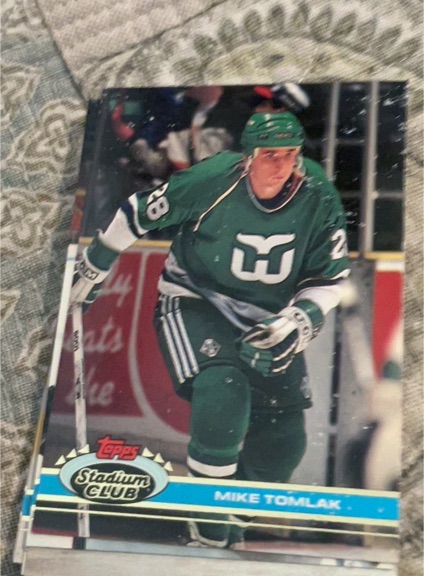 1991-92 Topps Stadium Club #266 Mike Tomlak — front