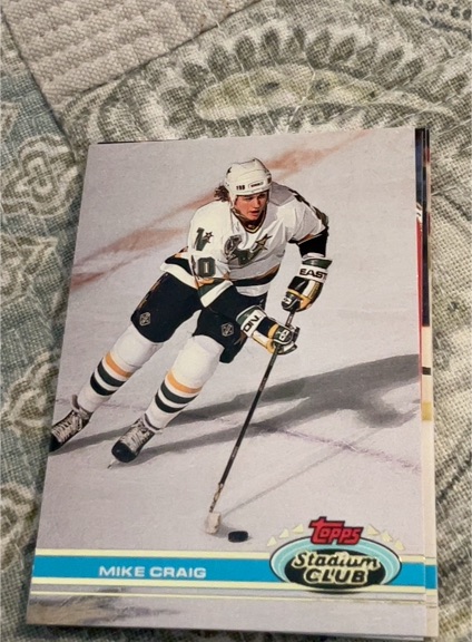 1991-92 Topps Stadium Club #344 Mike Craig — front