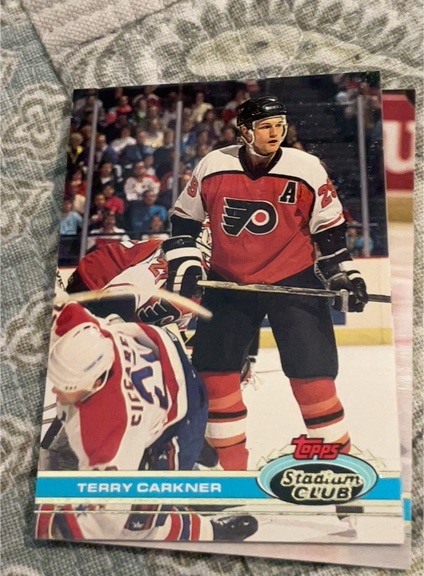 1991-92 Topps Stadium Club #219 Terry Carkner — front