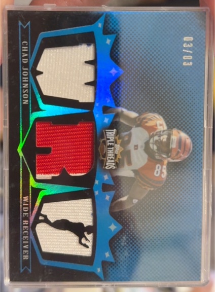 2007 Topps Triple Threads #03/03 Chad Johnson — front