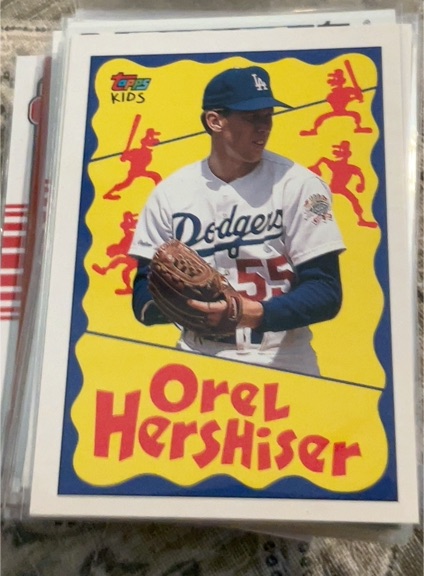 1992 Topps Kids #52 Orel Hershiser — front