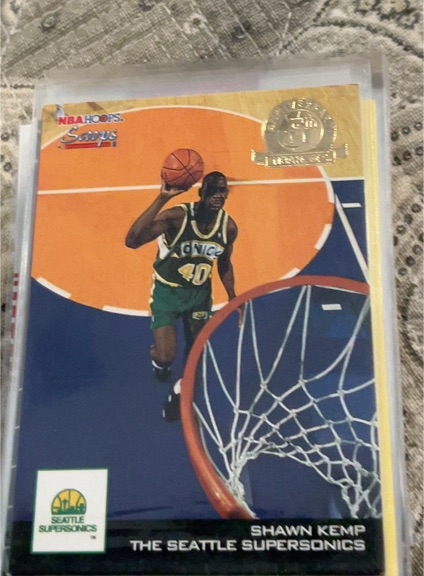 1993-94 NBA Hoops Scoops 5th Anniversary #HS25 Shawn Kemp — front