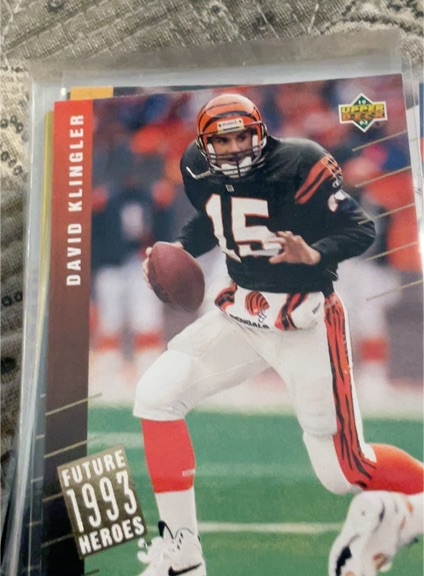 1993 Upper Deck Future Heroes #15 David Klingler — front