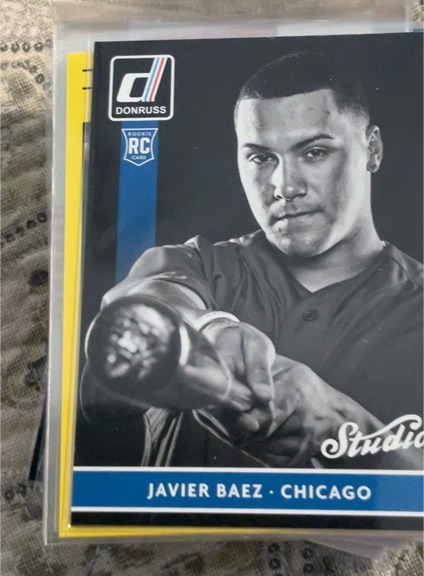 2015 Donruss Studio #3 Javier Baez Rookie Card — front