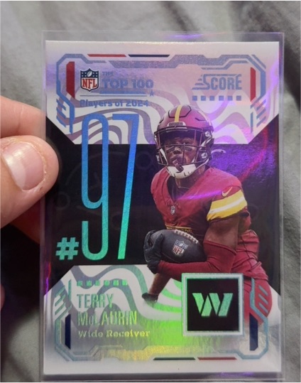 2025 Panini Score Top 100 #97 Terry McLaurin — front
