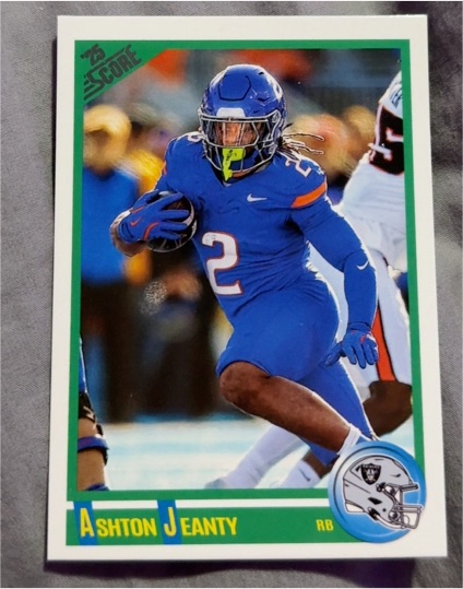 2025 Panini Score Anniversary Rookies #1 Ashton Jeanty — front