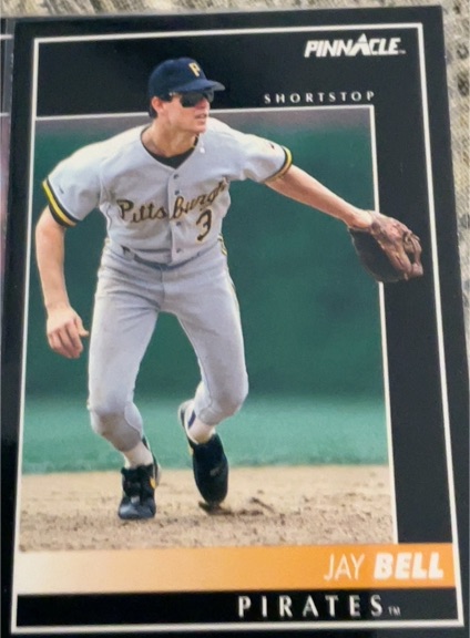 1992 Pinnacle #34 Jay Bell Pittsburgh Pirates — front