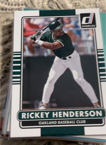 2015 Donruss #181 Rickey Henderson — front