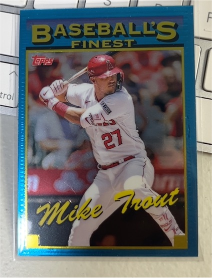2024 Topps Finest #93-8 Mike Trout Baseball's Finest — front