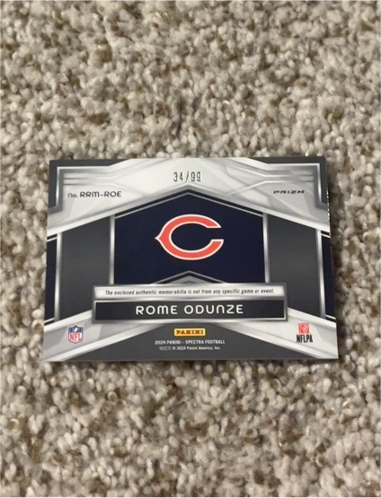 2024 Panini Spectra Prizm #RRM-ROE Rome Odunze — front