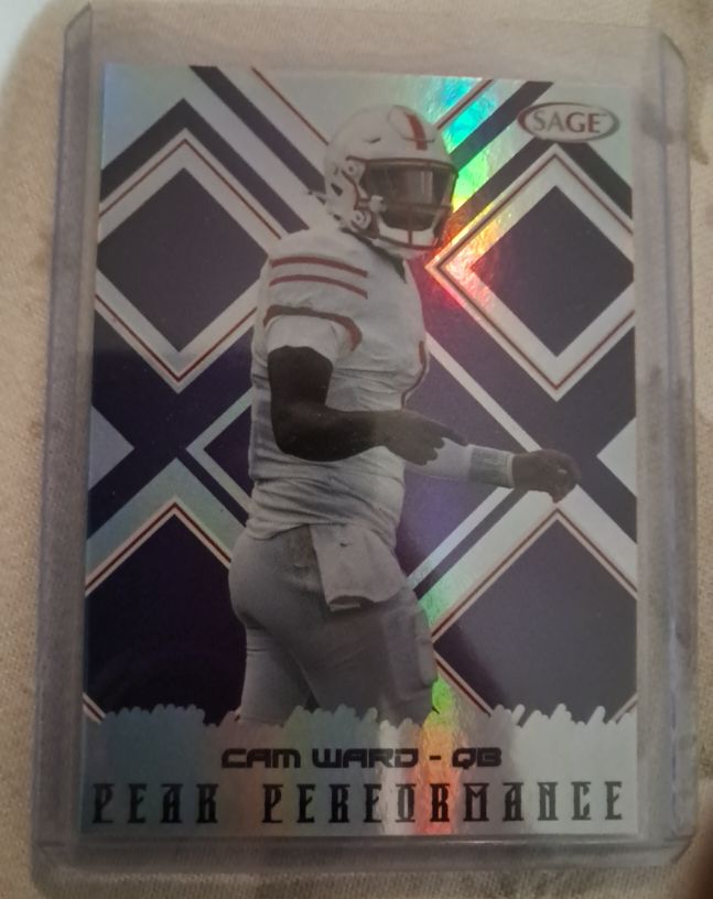 2025 Sage Football #PK-CW Cam Ward — front