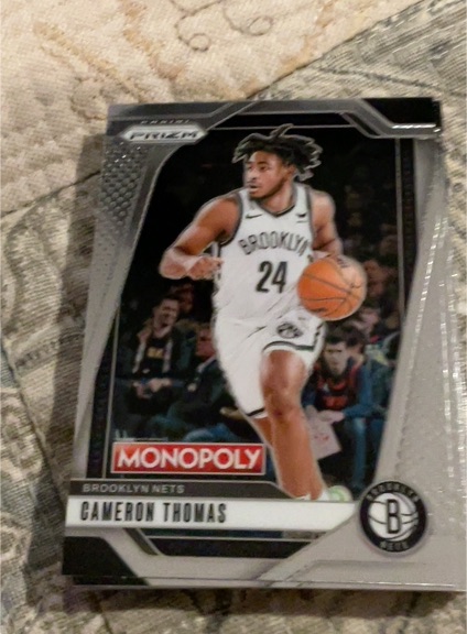 2024-25 Panini Prizm Monopoly #52 Cameron Thomas — front