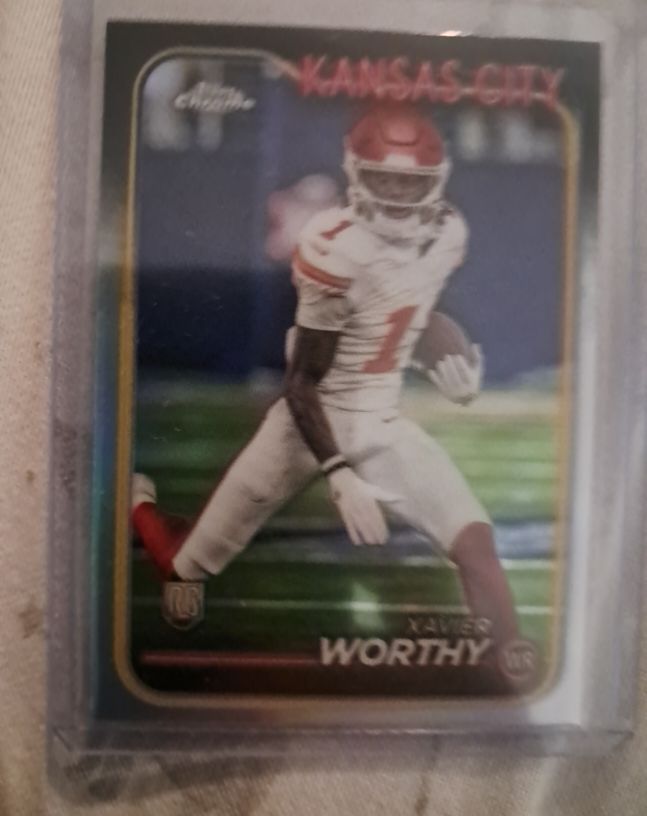 2024 Topps Chrome #208 Xavier Worthy — front