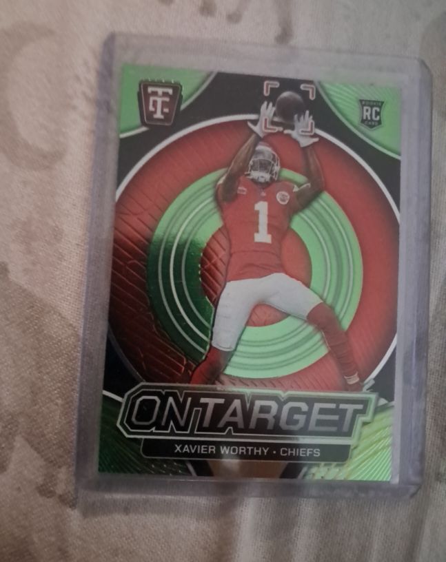 2024 Panini Totally Certified #6 Xavier Worthy On Target Mirror — front