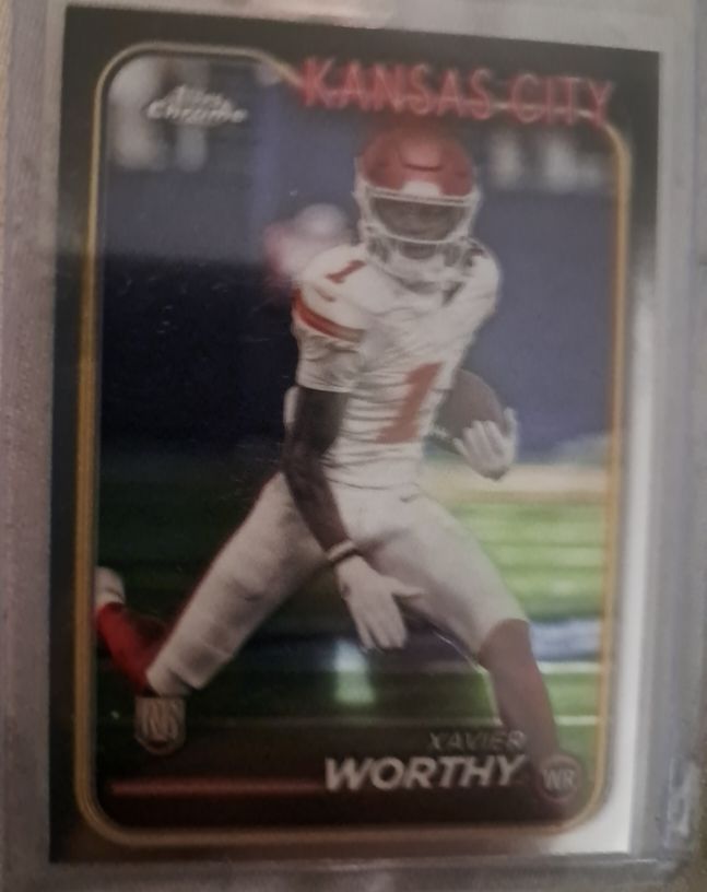 2024 Topps Chrome #208 Xavier Worthy — front