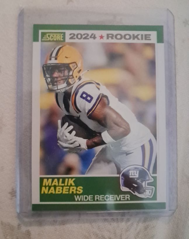 2024 Panini Score #5 Malik Nabers — front