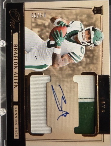 2024 Panini One #3 Braelon Allen — front