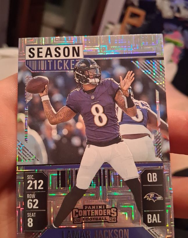 2024 Panini Contenders Season Ticket #7 Lamar Jackson — front