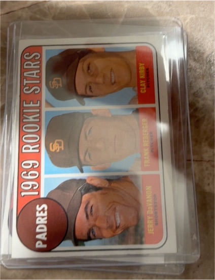 1969 Topps #637 Padres Rookie Stars Jerry DaVanon Frank Reberger Clay Kirby — front