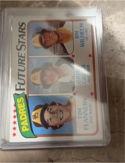 1980 Topps #685 Padres Future Stars (Tim Flannery / Brian Greer / Jim Wilhelm) — front