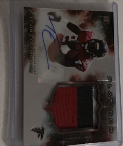 2015 Topps Platinum #28 Tevin Coleman — front