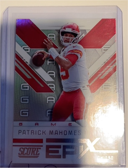 2019 Panini Score Epix Game #EG-3 Patrick Mahomes II — front