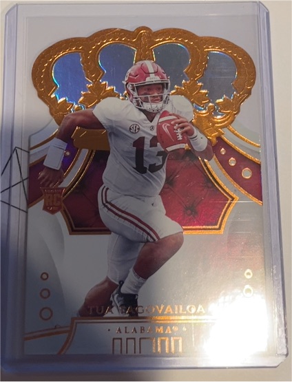 2020 Panini Chronicles Draft Picks Crown Royale #93 Tua Tagovailoa — front