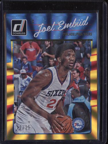 2016-17 Panini Donruss #1 Joel Embiid — front