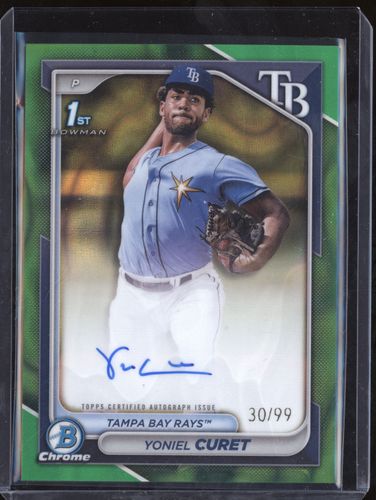 2024 Bowman Chrome #CPA-YCU Yoniel Curet — front