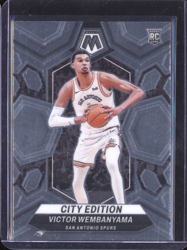 2023-24 Panini Mosaic #282 Victor Wembanyama City Edition — front