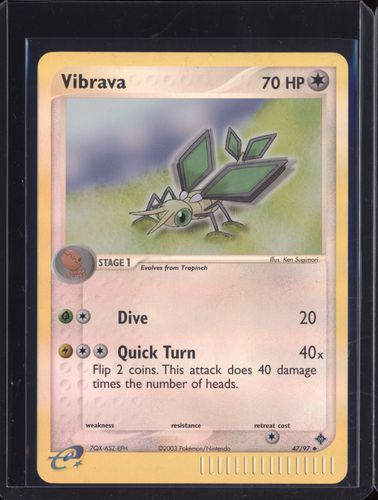 2003 Pokemon EX Dragon #47 Vibrava — front