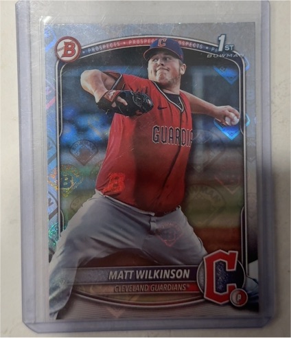 2025 Bowman Prospects #BP-145 Matt Wilkinson Cleveland Guardians — front
