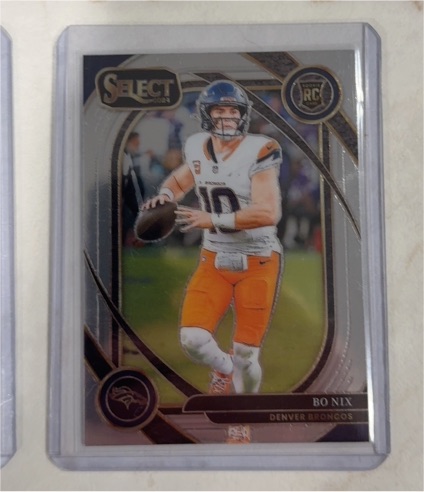 2024 Panini Select #221 Bo Nix Rookie Club Level Denver Broncos — front