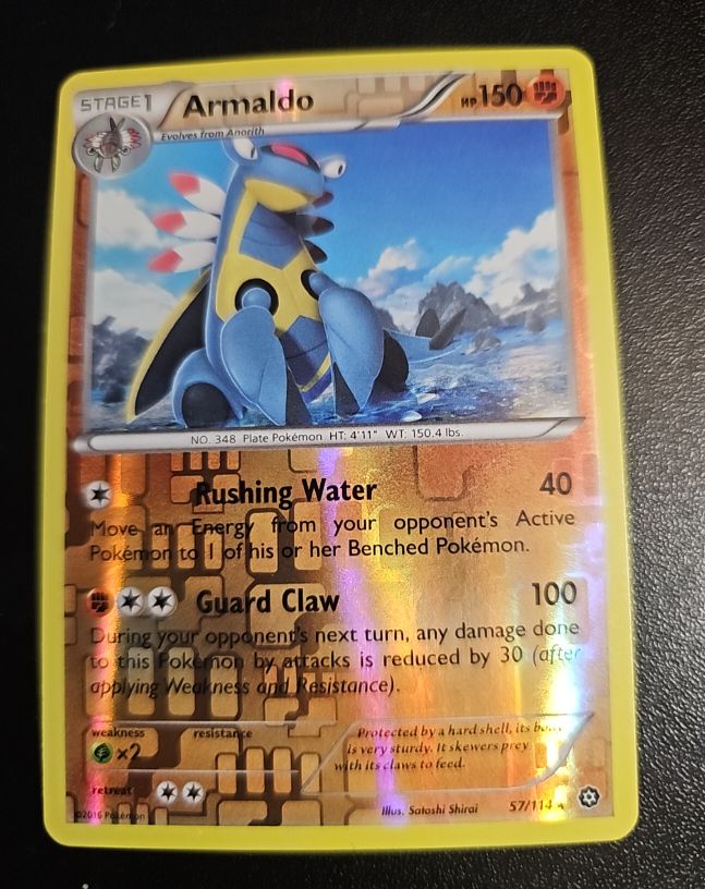 2016 Pokémon Steam Siege #57 Armaldo — front