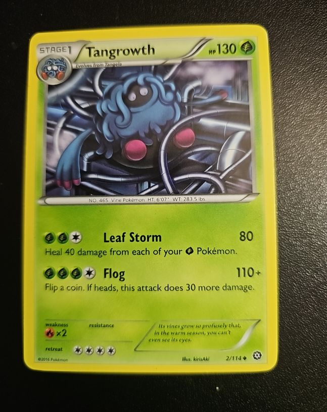 2016 Pokémon Steam Siege #2 Tangrowth — front