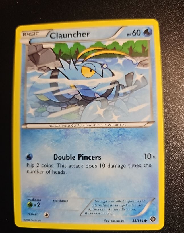2016 Pokémon Steam Siege #33 Clauncher — front