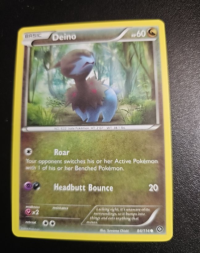 2016 Pokémon Steam Siege #84 Deino — front