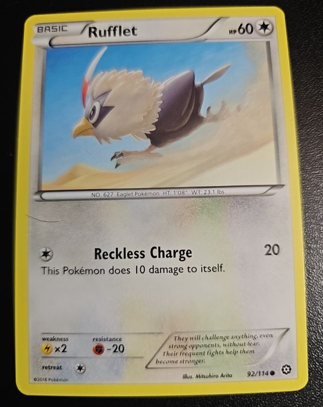 2016 Pokémon Steam Siege #92 Rufflet — front