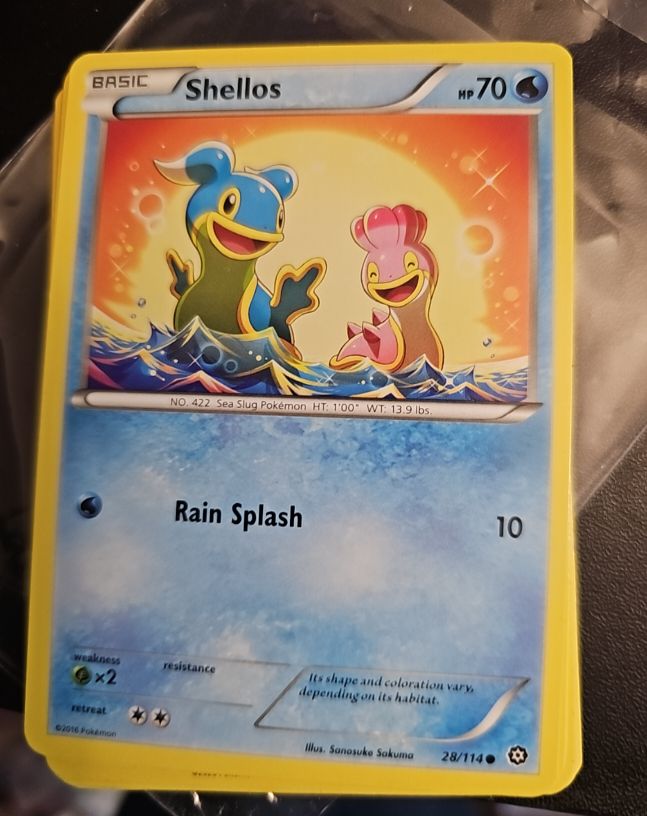 2016 Pokémon XY Steam Siege #28 Shellos — front