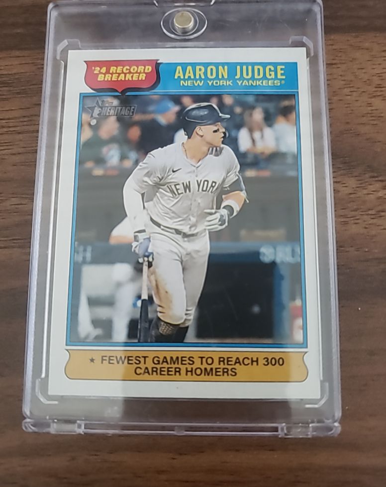 2025 Topps Heritage #3 Aaron Judge '24 Record Breaker — front