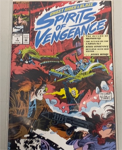 Ghost Rider & Blaze Spirits of Vengeance #7 (1993 Marvel Comics) — front
